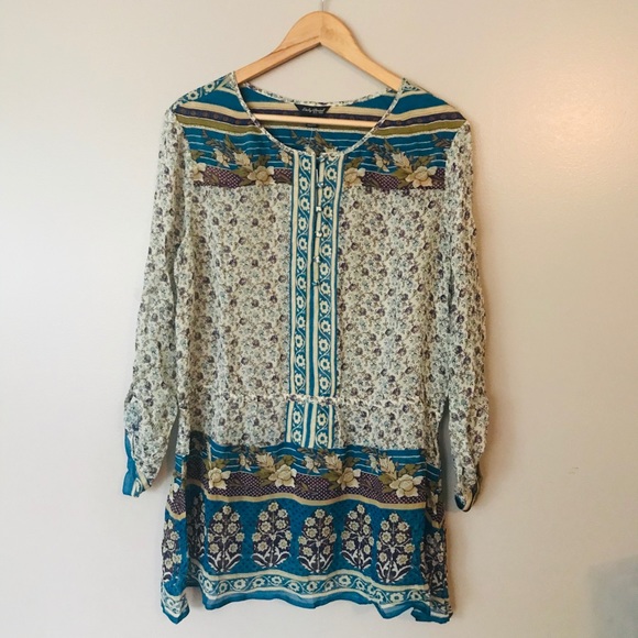 Lucky Brand Tops - NWT Lucky Brand Boho Tunic • XL